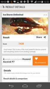 Huawei Ascend P7 recenze - 3D Mark