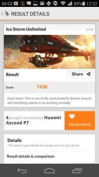 Huawei Ascend P7 recenze - 3D Mark
