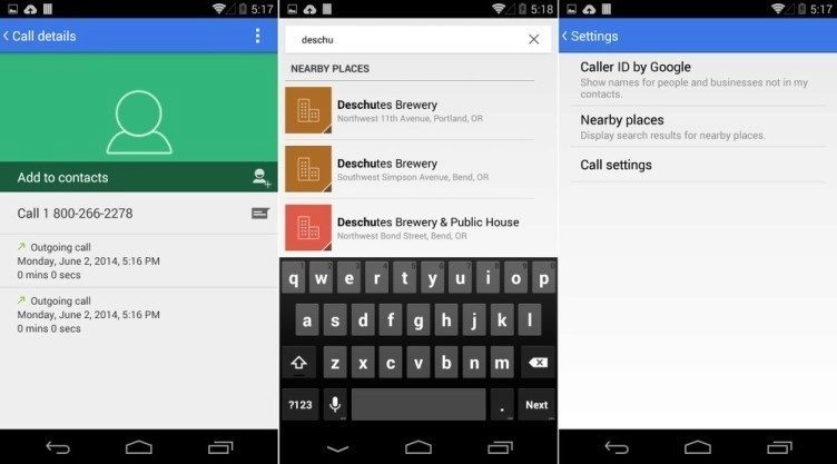 Android 4.4.3 přináší nový vzhled aplikace Číselník