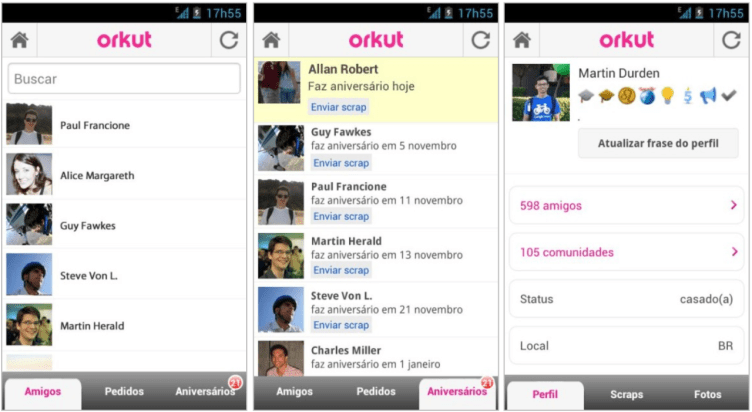 orkut screen