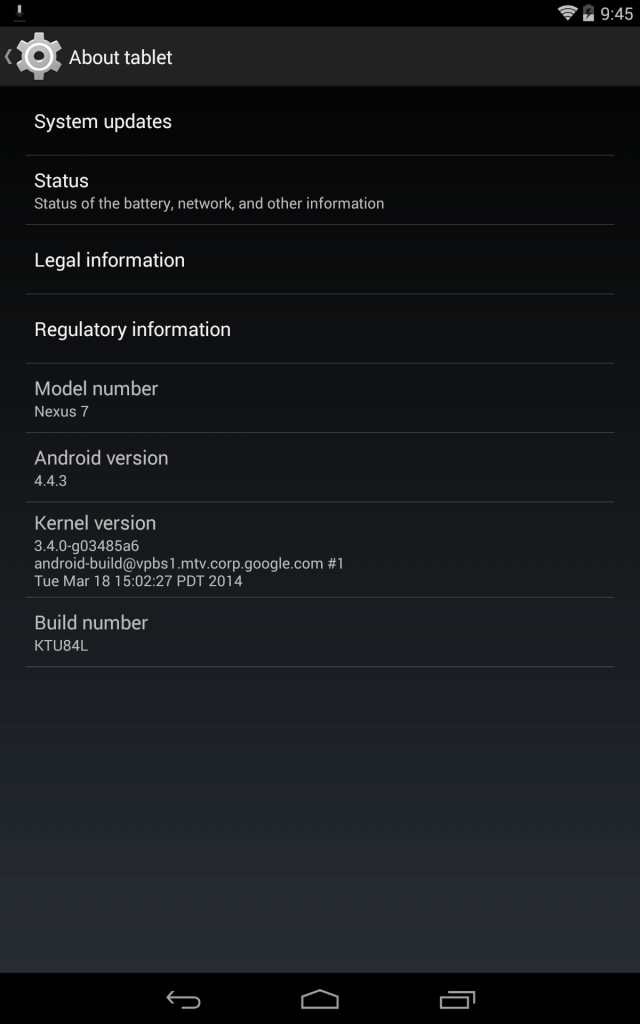 Nejnovější Android na Nexusu 7