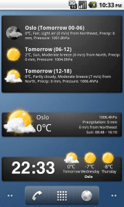 Weather widgets