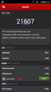 AnTuTu Benchmark - Detaily výsledků (1)