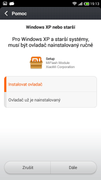 Připojení k počítači - Pomoc - Windows XP