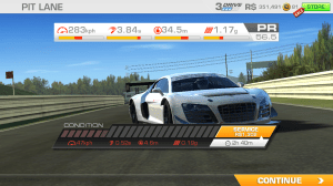 Real Racing 3 - renderovaná grafika není až tak přesvědčivá jako herní medu a ovládací prvky hry