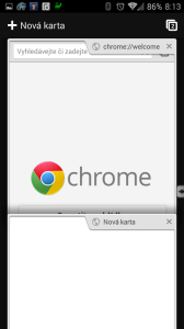 Prohlížeč Chrome – Google: práce s více kartami