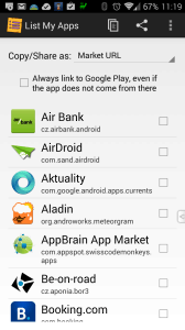 Nainstalujte a spusťte aplikaci List My Apps