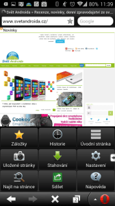 Webový prohlížeč Opera Mini