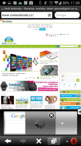 Webový prohlížeč Opera Mini