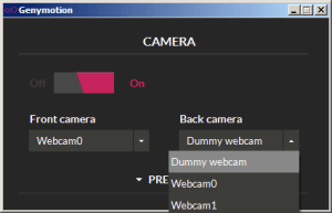 Camera widget