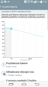 Informace o stavu baterie