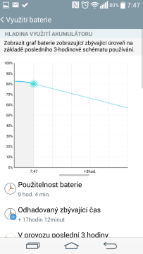 Informace o stavu baterie