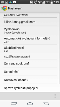 Webový prohlížeč Chrome