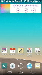 LG G3 - domovská obrazovka