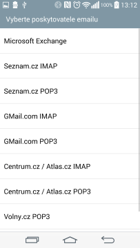 Aplikace E-mail