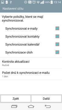 Aplikace E-mail