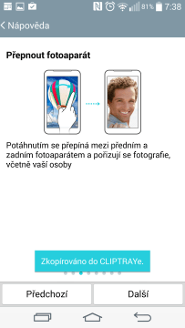 Prezentace funkcí fotoaparátu LG G3