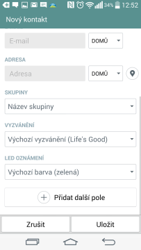 Podrobnosti kontaktu