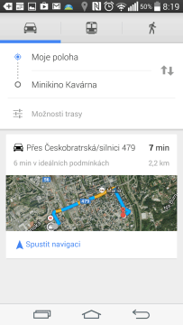 Mapy - navigace