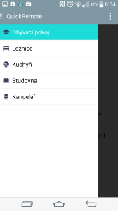 QuickRemote - místnosti