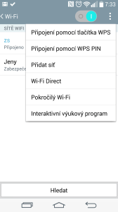 Možnosti nastavení Wi-Fi