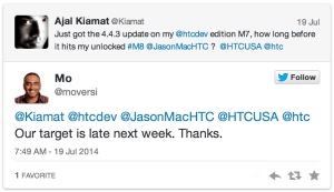 HTC One M8 aktualizace