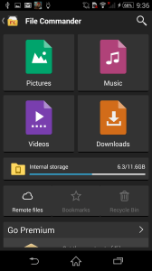 Sony Xperia Z2 File Commander 1