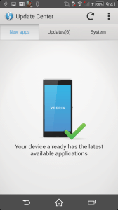 Sony Xperia Z2 Update Center 3