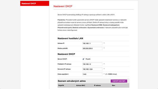 Vodafone Turbo Internet nastavení modemu 9