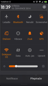 Xiaomi Redmi Note - prostredi systemu MIUI (2)