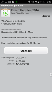 Stažení map