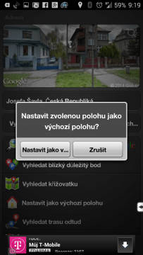 Nastavení polohy domova
