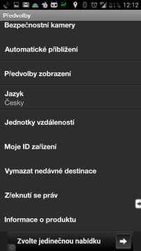Možnosti nastavení