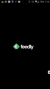 Úvodní obrazovka aplikace Feedly