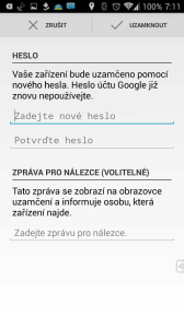 Uvedenou funkci nabízí také mobilní aplikace Správce zařízení Android