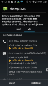 Uživatelé instalují aplikace i přes důrazné varování, že budou mít přístup k SMS a volání