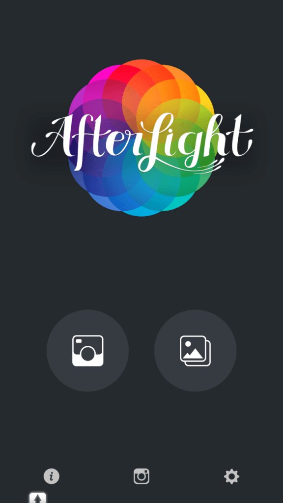 Afterlight po spuštění nastartuje do uživatelského rozhraní