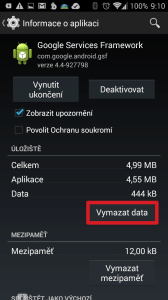 Vymazat data