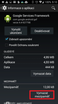Vymazat mezipaměť