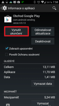 Vynutit ukončení