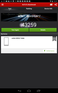 Nvidia Shield Tablet recenze - AnTuTu 2