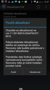 Včerejší aktualizace redakčního Samsungu Galaxy SIII na CyanogenMod 11.0 M10