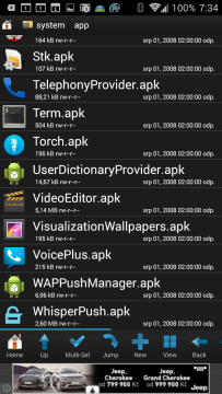 Smažte soubor Superuser.apk