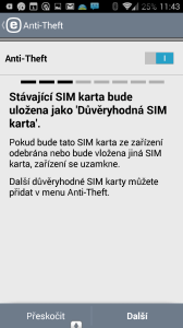 Nastavení důvěryhodné SIM