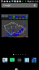 Widgety Meteor (Počasí) » Meteoradar