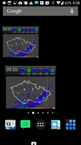 Widgety Meteor (Počasí) » Meteoradar