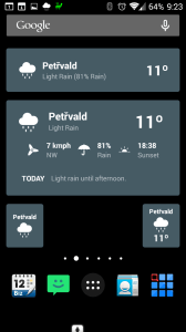 Widgety na domovskou obrazovku