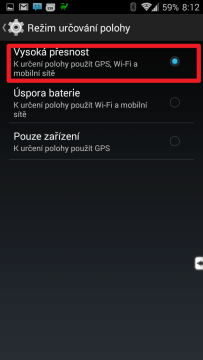 Vysoká přesnost
