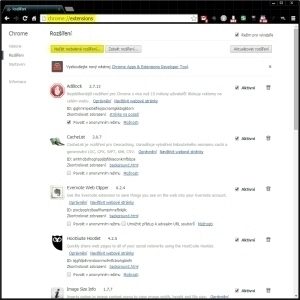 Zadejte adresu chrome://extensions a klepněte na tlačítko Načíst rozbalené rozšíření