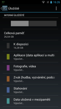 YotaPhone C9660 -velikost interní paměti